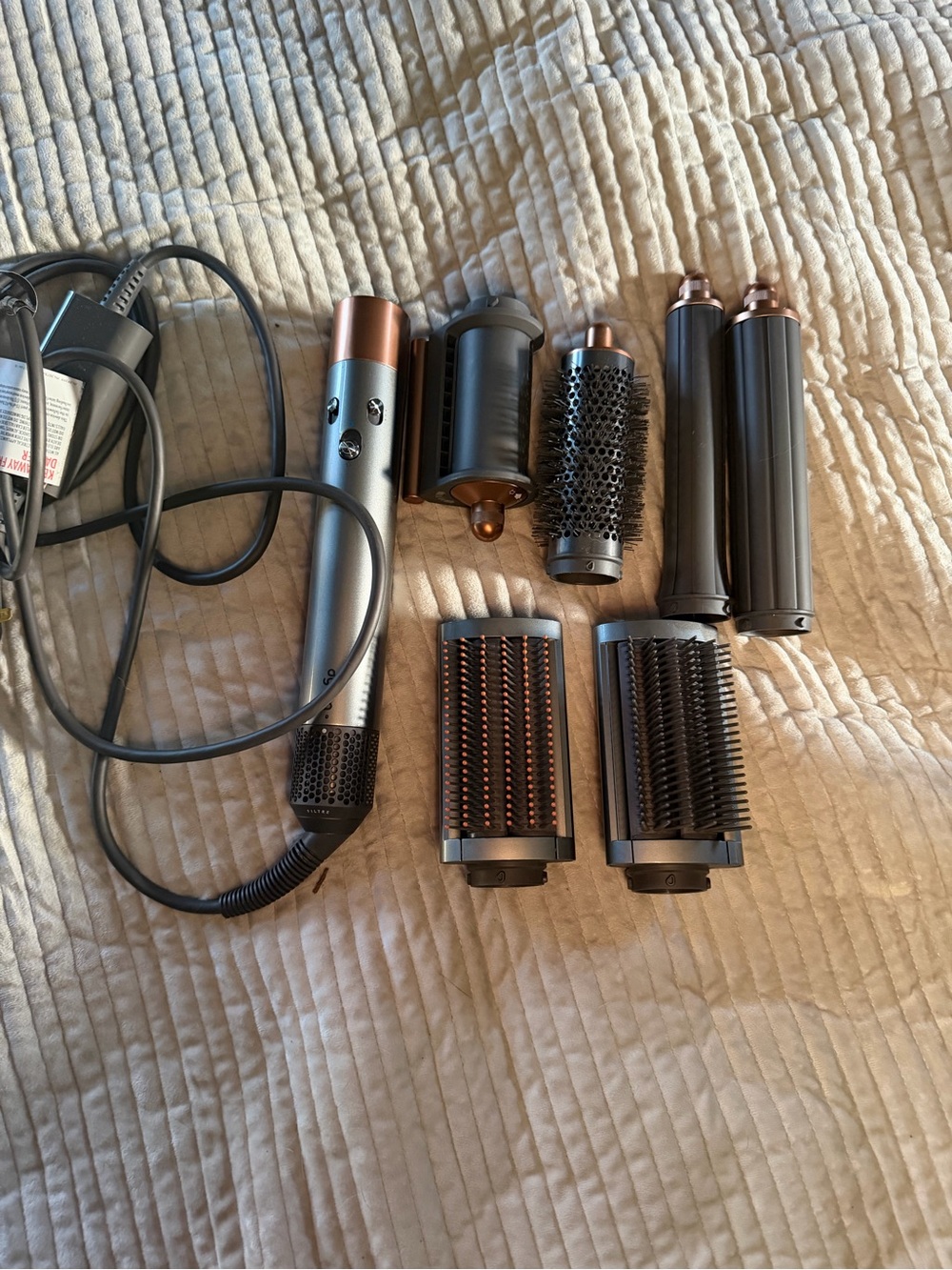 Dyson Multi-Attachment Hair Styling Set in Silver and Copper Accents
